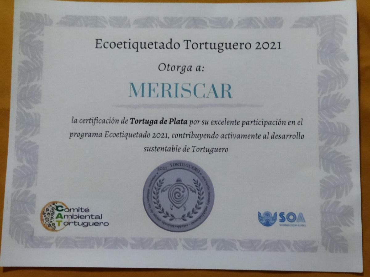 Hospedaje Meryscar Tortuguero Exteriör bild